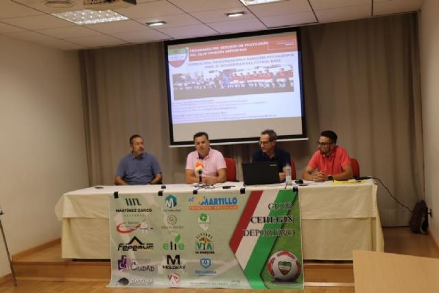 El Club de Fútbol Cehegín Deportivo presenta su programa de psicología deportiva
